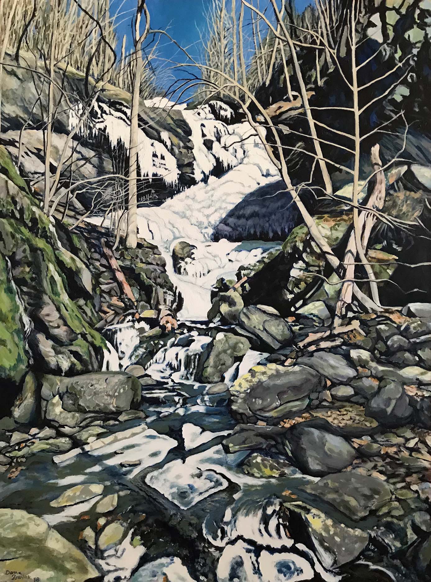 Landscape Portrait: Doyle Falls, Winter